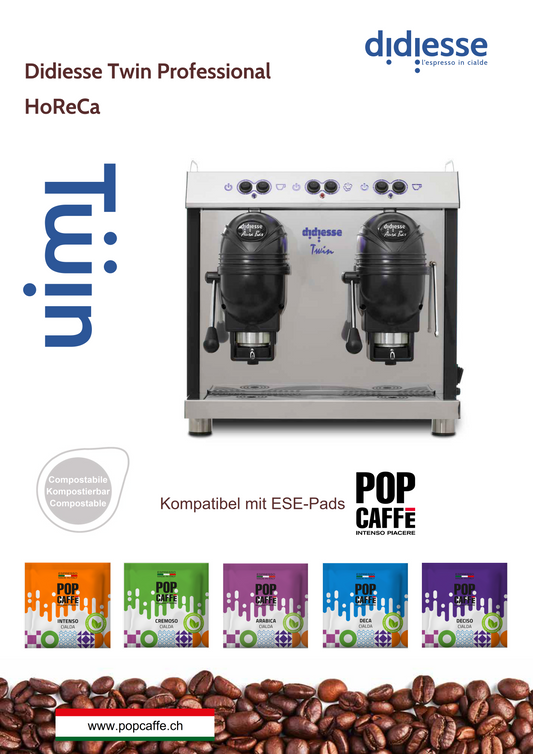 Professionelle Kaffeemaschine für den HoReCa-Sektor. Es ist die perfekte Lösung für Bars, Restaurants, Pizzerien, Pubs und Unternehmen. Sie ist modern und technologisch fortschrittlich und verfügt über zwei Kaffeegruppen, ergänzt durch eine Dampfgruppe.