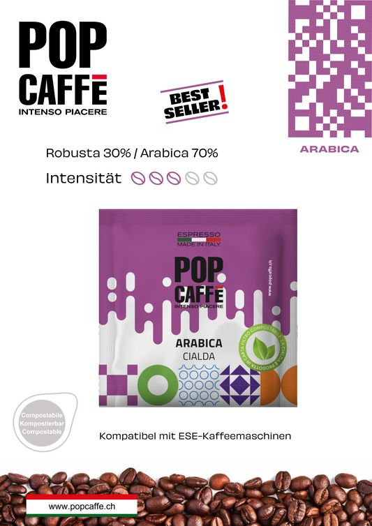 Die Kaffeemischung Arabica kombiniert Arabica-Bohnen aus Mittel- und Südamerika mit einem feinen, likörartigen Geschmack und Robusta-Kaffees aus Zentral- und Südasien. Das Ergebnis ist ein Kaffee mit einem eleganten, likörartigen Aroma und einem kräftigen, würzigen Geschmack.