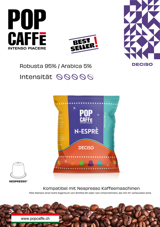 Kapseln N-Esprè Miscela Deciso

Kompatibel mit Nespresso-Maschinen

Miscela Forte vereint die Fülle, das Aroma und die Intensität mittelamerikanischer Robusta-Bohnen mit einer feinen Cremigkeit, die durch eine dezente Menge an Arabica-Bohnen erreicht wird. Die Kapseln sind mit Nespresso-Maschinen kompatibel und werden zur optimalen Aromaerhaltung in einer dreifach beschichteten Aluminiumverpackung unter Schutzatmosphäre versiegelt.